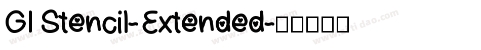 GI Stencil-Extended字体转换